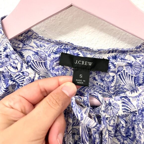 J Crew Tie-Waist Tunic Beach Dress in Dandelion Swirl Size S - Picture 3 of 6